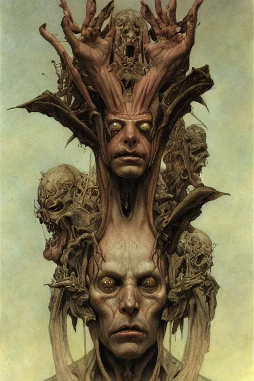 Prompt: funeral mask by wayne barlowe, gustav moreau, goward,  Gaston Bussiere and roberto ferri, santiago caruso, and austin osman spare, ((((occult art))))