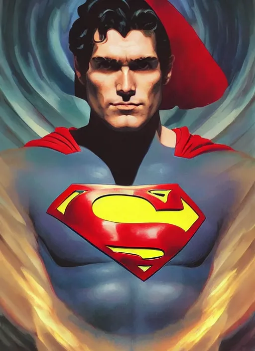 Prompt: symmetry! portrait of superman, red spike aura in motion, floating pieces, painted art by tsuyoshi nagano, greg rutkowski, artgerm, alphonse mucha, spike painting