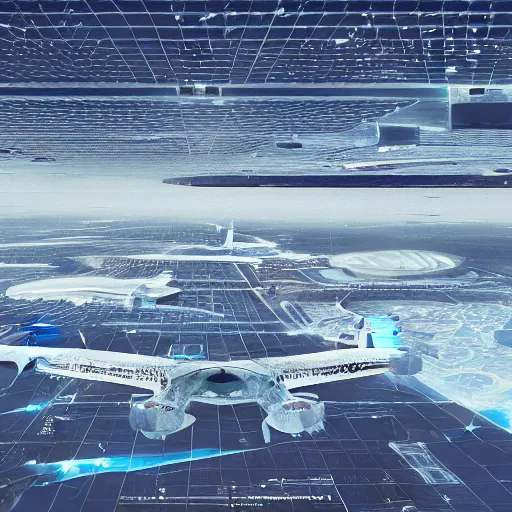 Image similar to sci-fi airport panel tile view from above on the coronation of napoleon painting and photogrammetry point cloud digital billboard in the middle, unreal engine 5, keyshot, octane, artstation trending, ultra high detail, ultra realistic, cinematic, 8k, 16k, in style of zaha hadid, colors in style of nanospace Michael Menzelincev, colors in style of the Blade Runner 2049, in plastic, dark, tilt shift,