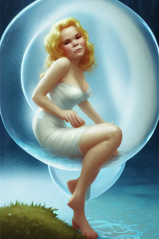 Image similar to tuesday weld in a bubble bath, by andreas rocha