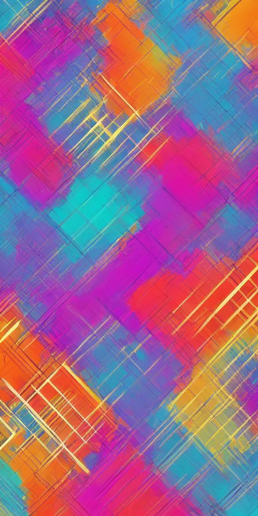 Image similar to abstract colorful pattern wallpaper, trending on artstation