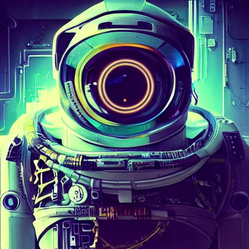 Image similar to portrait of a squid monster astronaut. full body portrait, intricate abstract. cyberpunk, intricate artwork. neon eyes, by Tooth Wu, wlop, beeple. octane render, trending on artstation, greg rutkowski very coherent symmetrical artwork. cinematic, hyper realism, high detail, octane render, 8k, minimalistic, hyperrealistic surrealism, award winning masterpiece with incredible details, a surreal vaporwave liminal space, highly detailed, trending on ArtStation