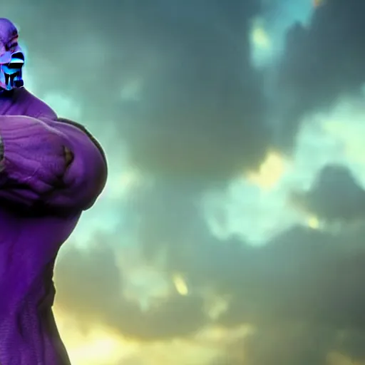 Image similar to thanos if he was a human