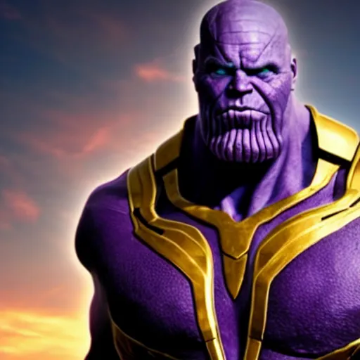 Image similar to thanos if he was a human