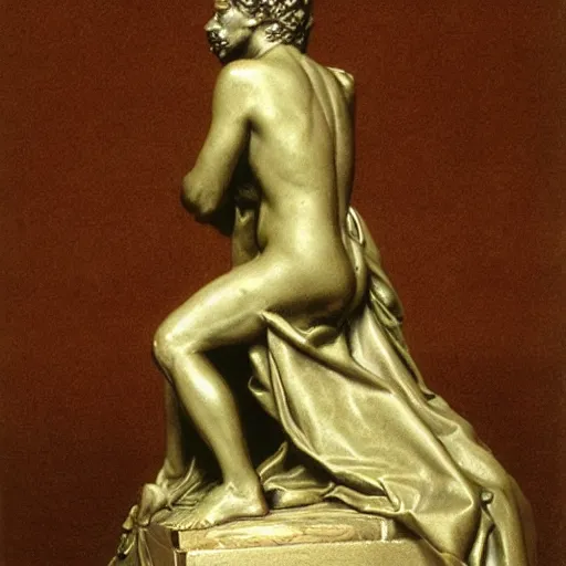 Prompt: A bronze sculpture by Gustave Doré