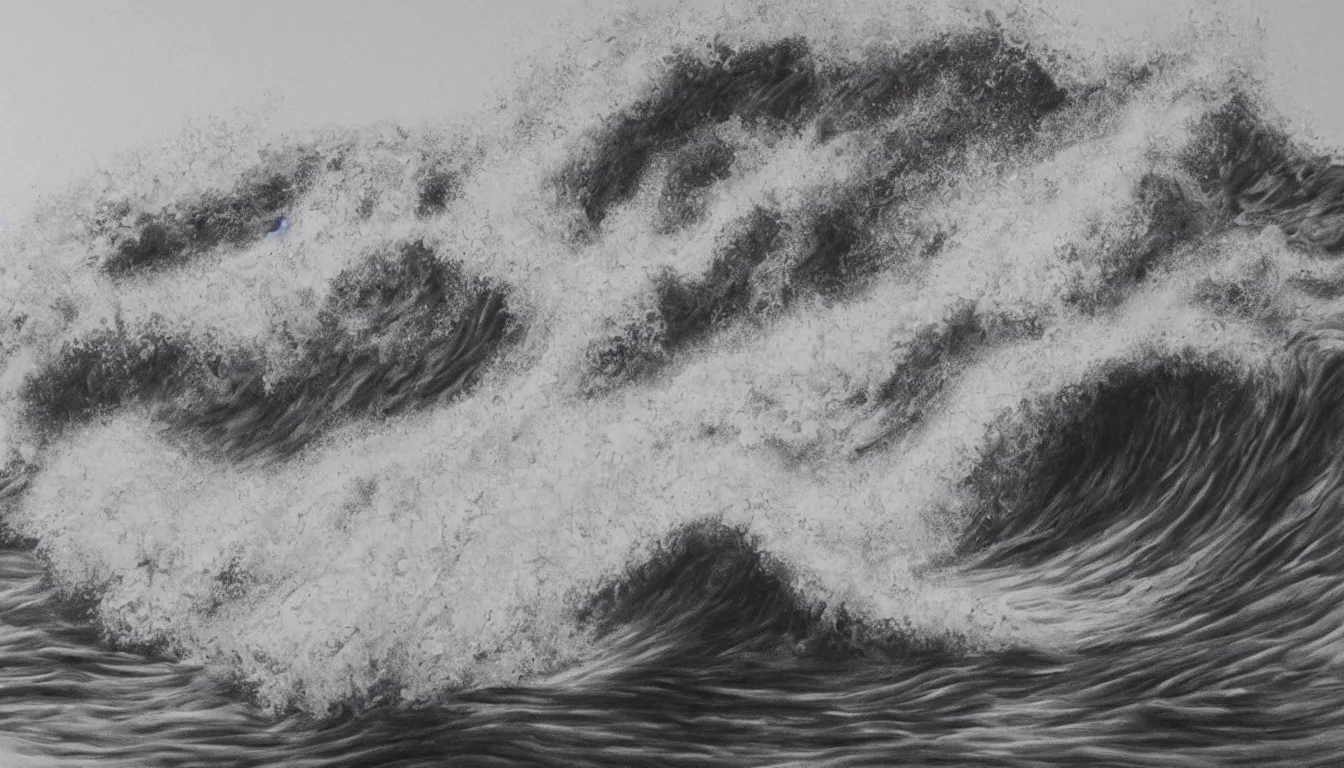 Image similar to crashing ocean wave, photorealistic drawing, international award winning