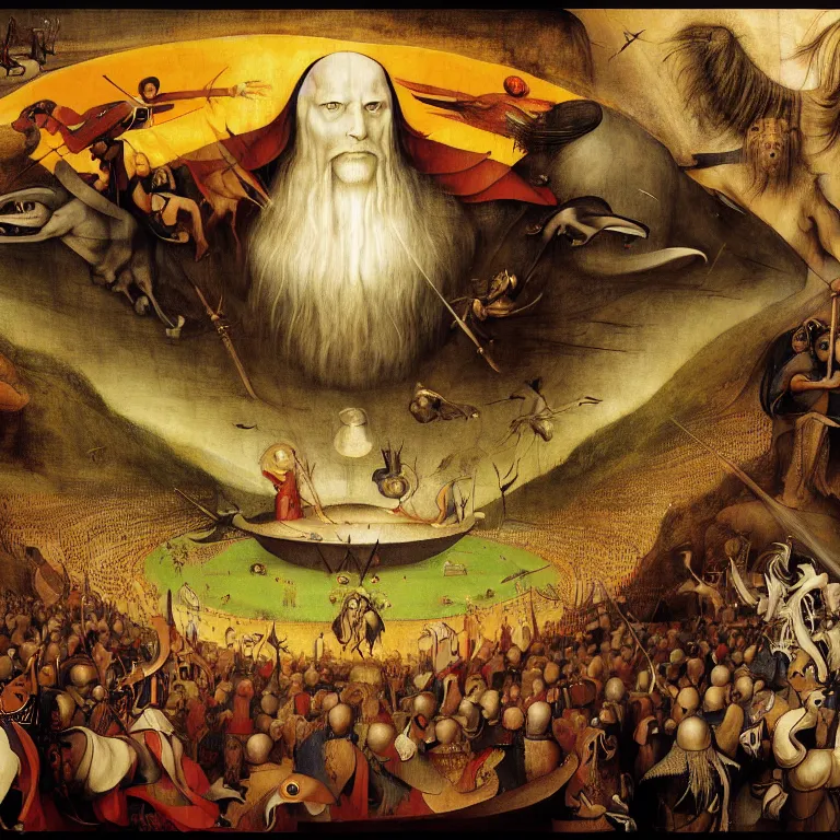 Prompt: a majestic photograph of the king of agharta, land of advanced races, giant, hollow earth infographic, illustrations, dynamic lighting, digital art, fantastically beautiful, illustration, aesthetically inspired by leonardo da vinci, trending on artstation, art by hieronymus bosch, albrecht durer, johfra bosschart, ilya kuvshinov, 8 k, upscale