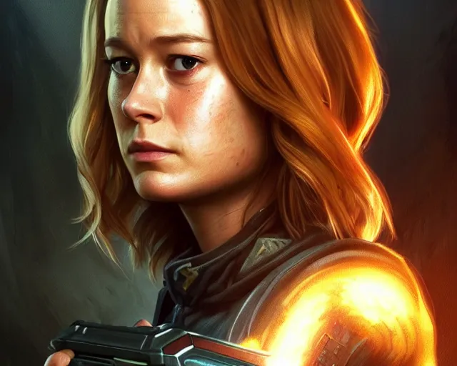 Prompt: a gaming screenshot still portrait of brie larson in resident evil, deep focus, d & d, fantasy, intricate, elegant, highly detailed, digital painting, artstation, concept art, matte, sharp focus, illustration, dark fantasy style art, hearthstone, art by artgerm and greg rutkowski and alphonse mucha