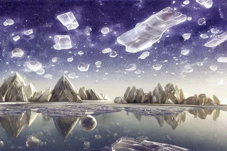 Image similar to futuristic luxurios street with Singaporean gold waterfalls, white and royal blue theme, advanced civilization, UHD, at Salar De Uyuni, Hexagonal formations on the surface of salt crystallization, sandwiched between sedimentary deposits, bubbling geysers, marvellous reflection of the sky, digital painting, concept art, smooth, sharp focus, from Star Trek 2021, illustration, by WLOP and Ruan Jia and Mandy Jurgens and William-Adolphe Bouguereau, Artgerm