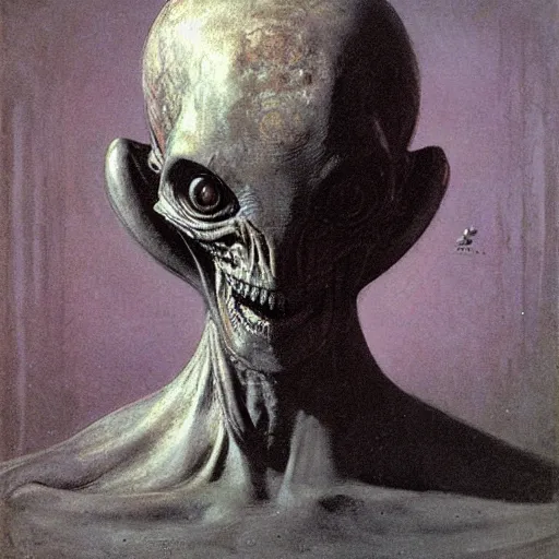 Image similar to alien by ilya repin