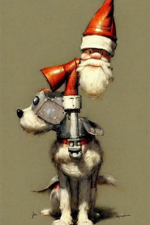 Image similar to ( ( ( ( ( 1 9 5 0 s robot knome pet dog. muted colors. ) ) ) ) ) by jean - baptiste monge!!!!!!!!!!!!!!!!!!!!!!!!!!!!!!