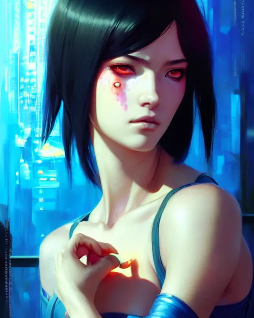 Image similar to portrait of neferata, realistic shaded perfect face, fine details. anime. realistic shaded beautiful lighting poster by ilya kuvshinov katsuhiro otomo ghost - in - the - shell, magali villeneuve, artgerm, jeremy lipkin and michael garmash and rob rey