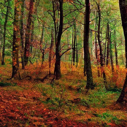 Prompt: Beautiful forest in the style of Victor Zaretsky