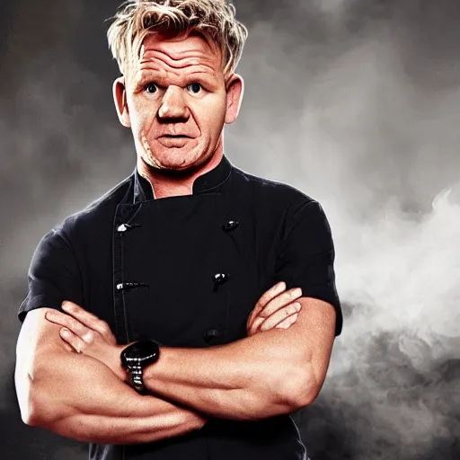 Prompt: Gordon Ramsay plays Sherlock Holms