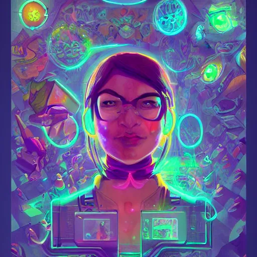 Image similar to skill magic geek inside matrix deepdream radiating a glowing aura stuff loot legends stylized digital illustration video game icon artstation lois van baarle, ilya kuvshinov, rossdraws,