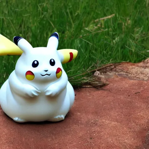 Prompt: a sandstone pikachu