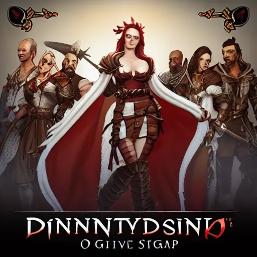 Image similar to divinity original sin 2, div os 2, div 2, group chat icon