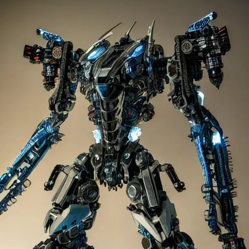 Image similar to cinematic still in westworld and pacific rim movie and real steel movie, slim full body stunning intricate mega mech by fujioka kenki, slim full body ornate intricate mega mech by mamoru nagano