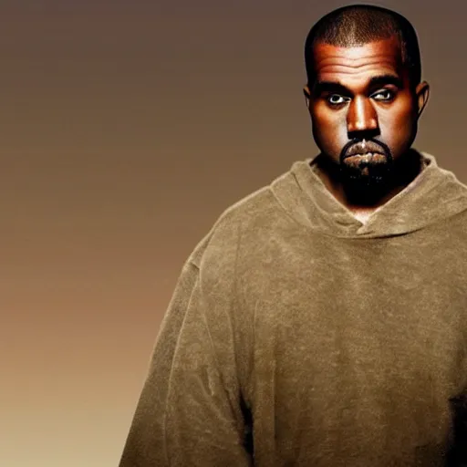 Image similar to kanye west on a quest in lord of the rings