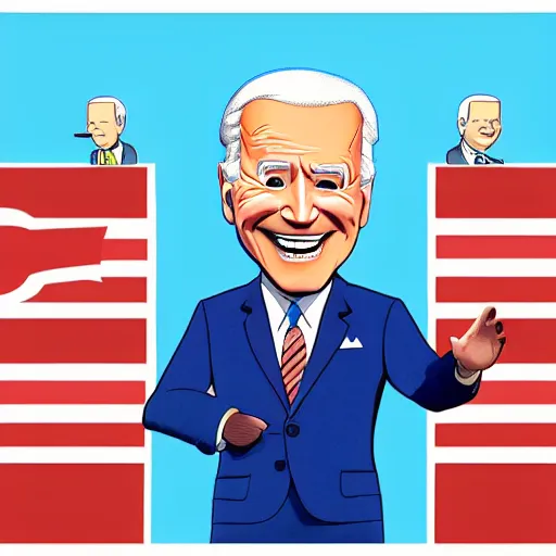 Image similar to joe biden charicature by disney pixar