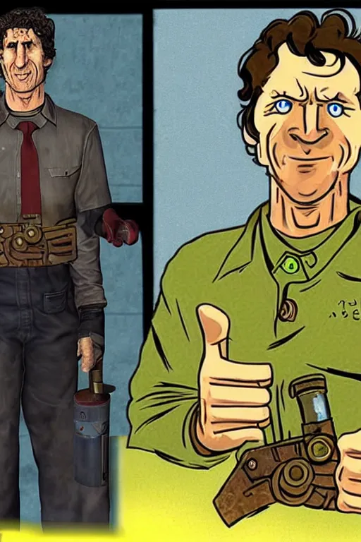 Image similar to Todd Howard as The Master in Fallout 1