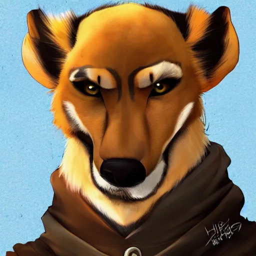 Image similar to anthropomorphic / humanoid canine, digital art, falvie, palto, darkgem, cheetahpaws