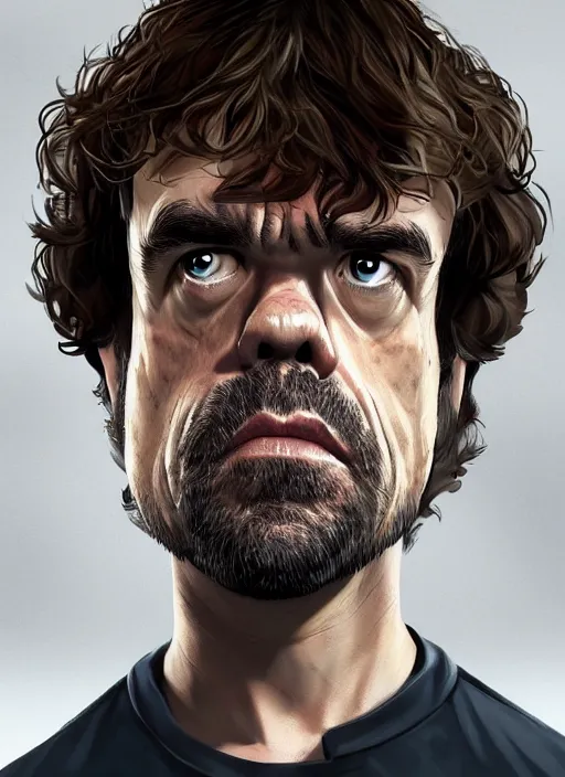 Prompt: peter dinklage in gta v, cover art by stephen bliss, artstation