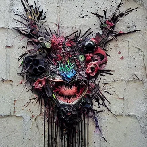 Image similar to just art for dark metal music, no words, no letters, only art by bordalo ii