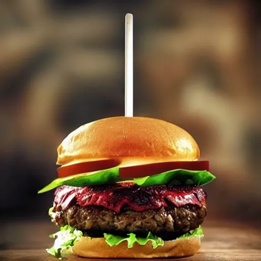 Prompt: The ultimate hamburger. Perfect photography.