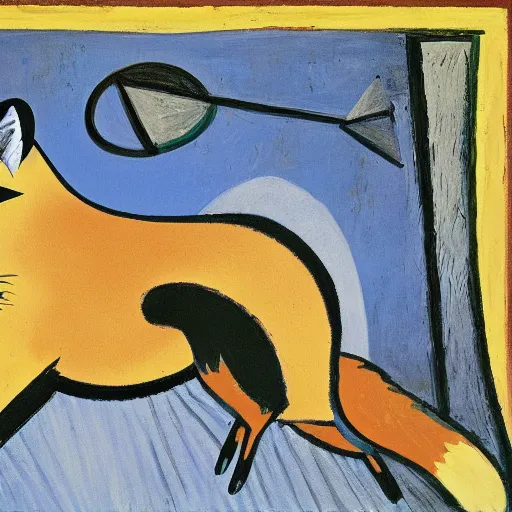 Picasso drawings: the backbone of his art - The Hedgehog and the Fox