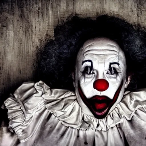 Prompt: can't sleep. clown will eat me. horror ; nightmare ; suspense.