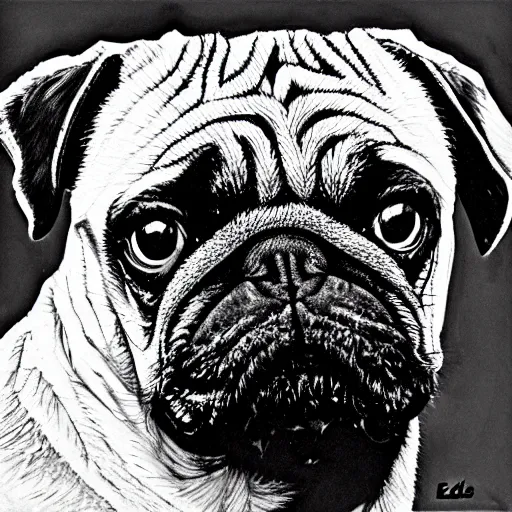 Image similar to pug by Ed Fairburn