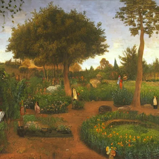Prompt: the garden at gethsemane