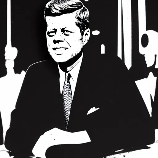 Prompt: robotic jfk