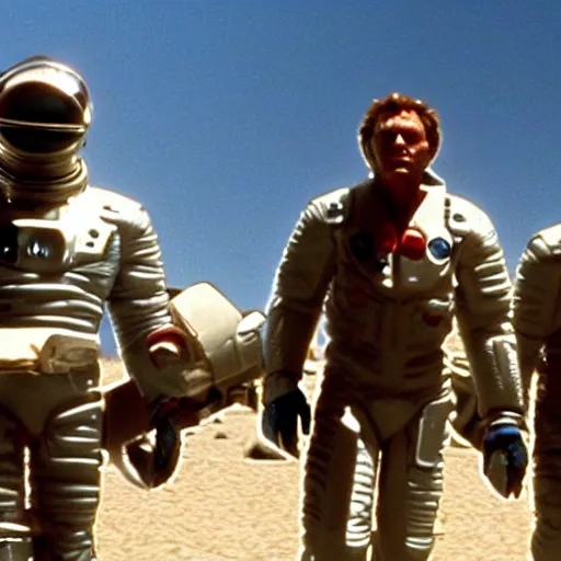 Image similar to film still of the 2001 movie space cowboys