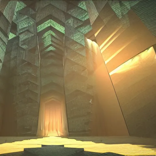 Prompt: the grand entrance to the endless maze, art by kotaro chiba, volumetric lighting, high contrast