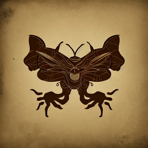 Image similar to Mothra coat of arms