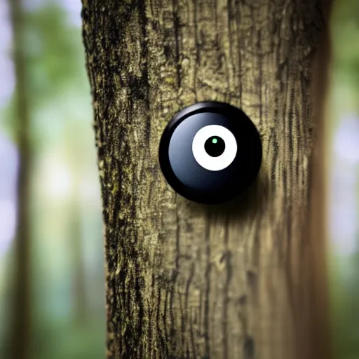 Image similar to office paperclip, paperclip, googly eyes, in the woods, photography, depth of field, 4 k resolution