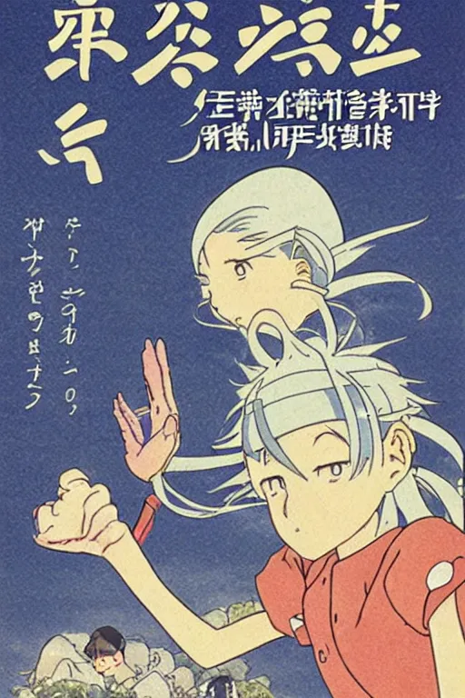 Prompt: cover for manga by hayao miyazaki great language teacher