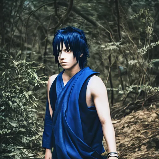 Image similar to photo of sasuke uchiha, iq 4, 1 5 0 mp, 5 0 mm, f 1. 4, iso 2 0 0, 1 / 1 6 0 s, natural light, adobe photoshop, adobe lightroom, photolab, affinity photo, photodirector 3 6 5