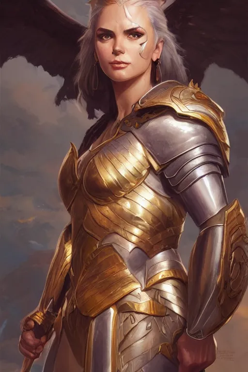 Image similar to amazon valkyrie athena, d & d, fantasy, portrait, highly detailed, headshot, digital painting, trending on artstation, concept art, sharp focus, illustration, art by artgerm and greg rutkowski and magali villeneuve