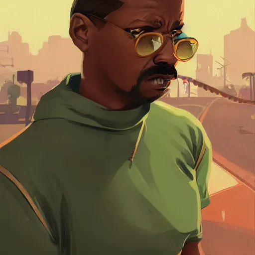 Image similar to cj from gta san andreas as super mario, highly detailed, digital painting, artstation, concept art, sharp focus, illustration, art by greg rutkowski and alphonse mucha