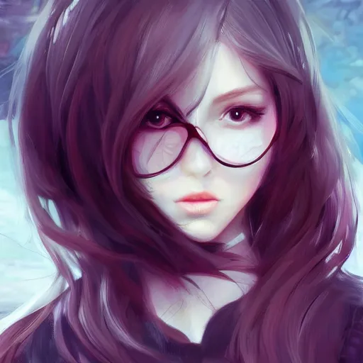 Image similar to cute girl Aeolian character art drawn in art style of WLOP full HD 4K highest quality realistic beautiful gorgeous natural WLOP artist painting