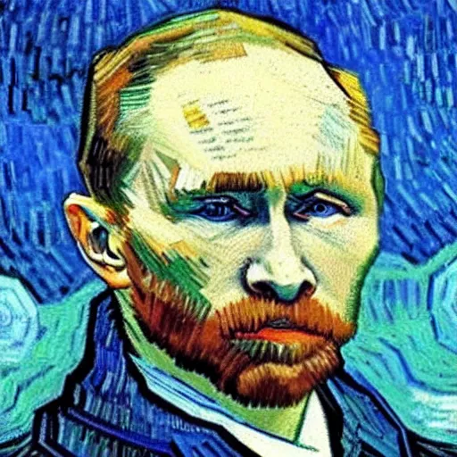 Image similar to Putin by Van Gogh