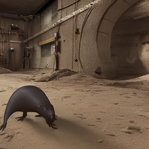 Prompt: 0 0 7 as a mole rat, unreal engine 5, 3 d render, epic scene, underground, dusty, very detailed