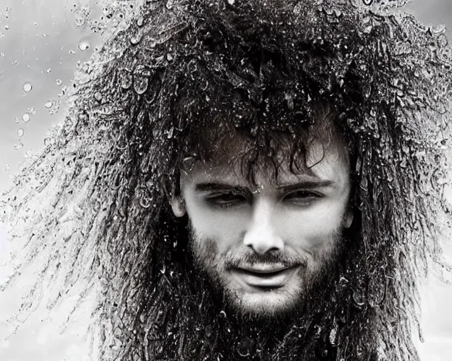 Prompt: complex beings, beautiful hairy, ornate hair, love, joy, wet hdr refractions, *, * * *, * * * * *