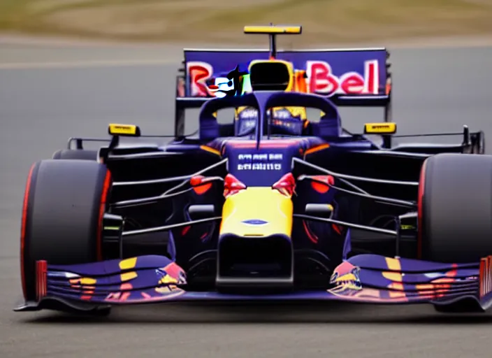 Image similar to live action photo of the 2 0 2 1 f 1 redbull car,, 8 k, hdr, sports photography