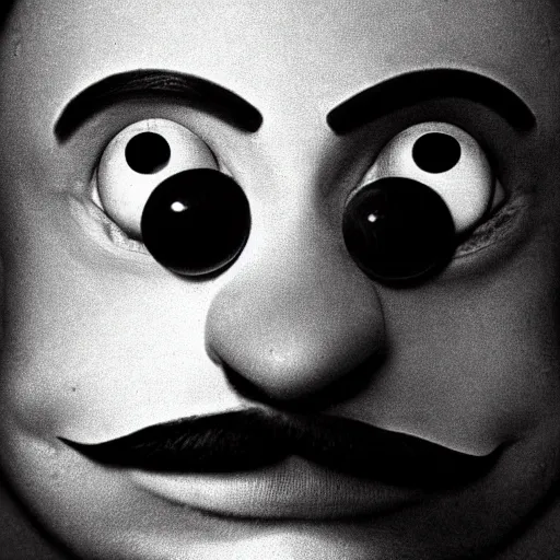 Image similar to portrait of Pepe the frog with salvadore dali mustache, photography by Cecil Beaton, glamorous Hollywood style lighting, black and white, photorealistic