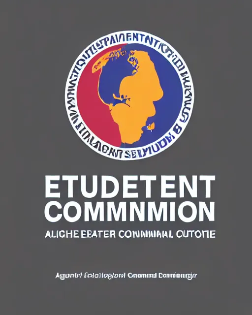 Prompt: logo for the external affairs committee of the student council of higher school of economics, modern art, trending on artstation