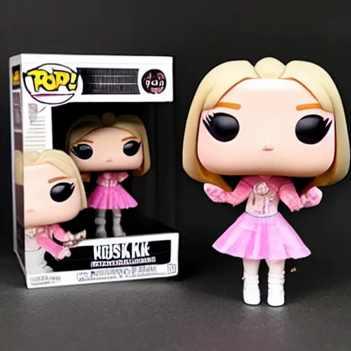 Rosé of blackpink as a funko pop doll, Stable Diffusion